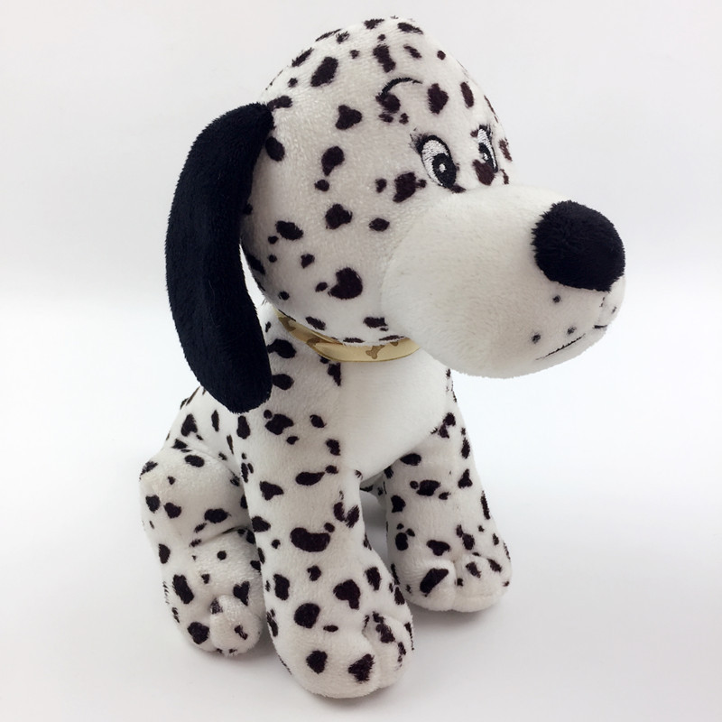 Promotion Gift Cartoon Dog Soft Toy 25cm Stuffed Animal Dalmatian Spot Dog Plush Toy for Baby Kids