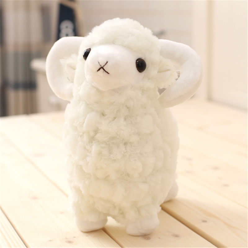 Wholesale Custom 4 Colours Animal Soft Stuffed Kids Goat Doll Standing Lamb Goat Plush Toys