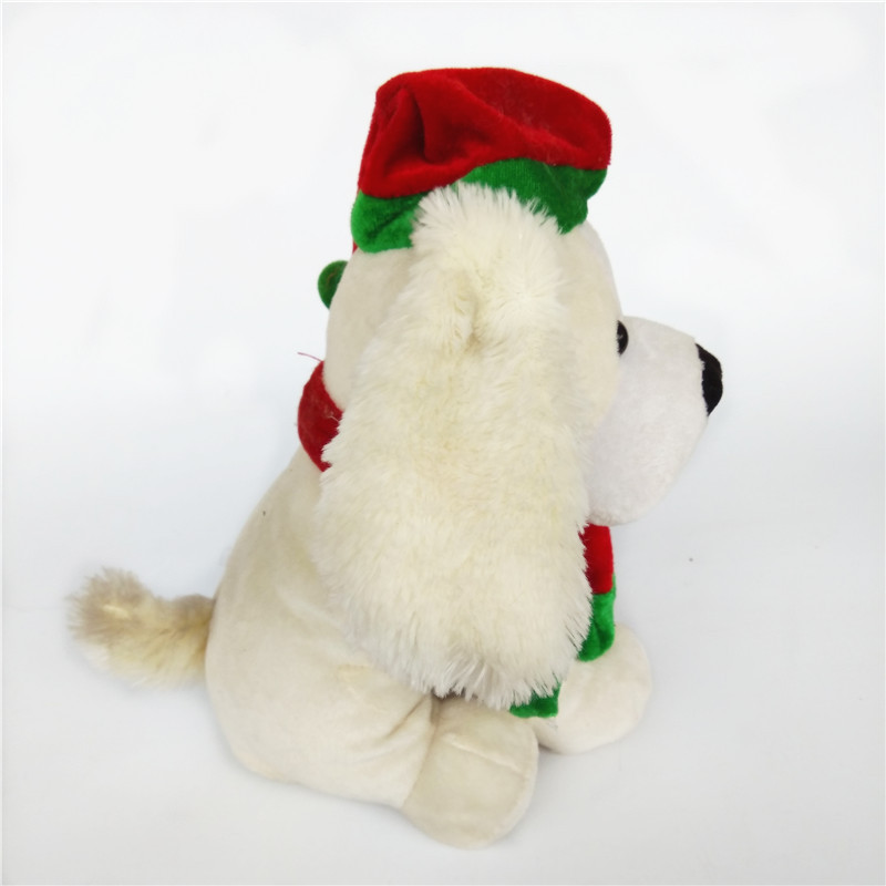 Wholesale Soft Stuffed Animal Christmas Walking Dog Plush Toy with Ear Shaking for Children Play