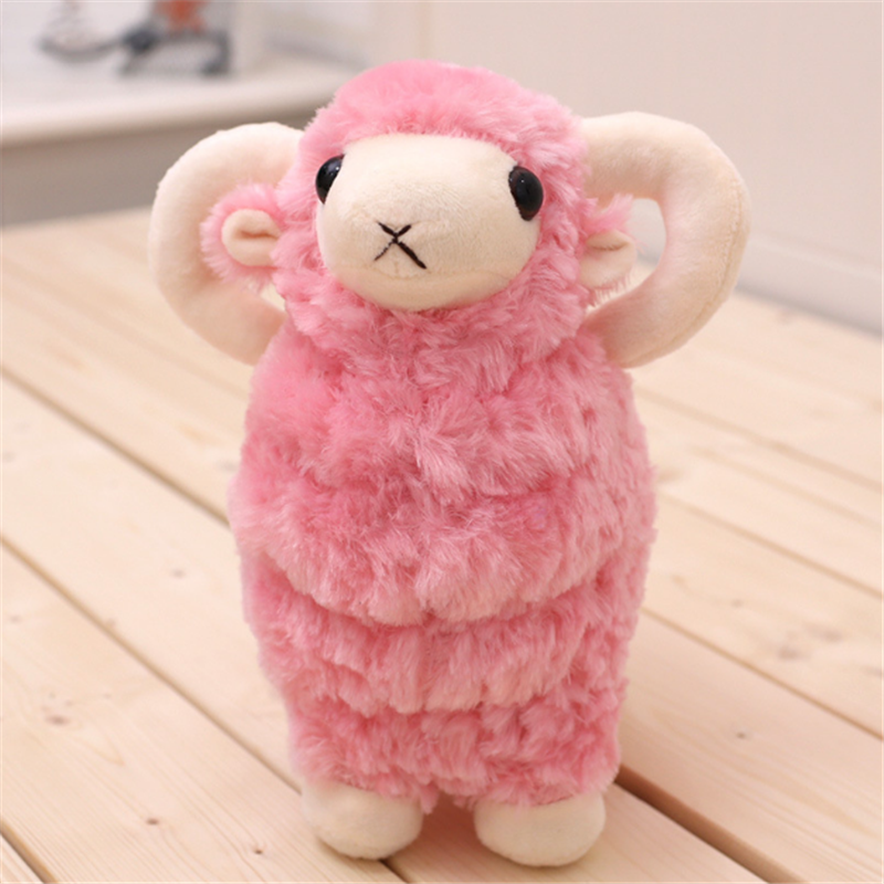 Wholesale Custom 4 Colours Animal Soft Stuffed Kids Goat Doll Standing Lamb Goat Plush Toys