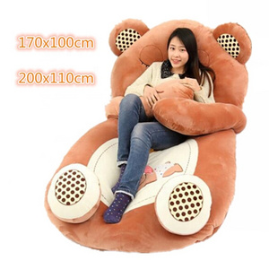 Cartoon Cute Animal Lazy Sleeping Large Lying Plush Toy Teddy Bear Bed Sofa Cushion