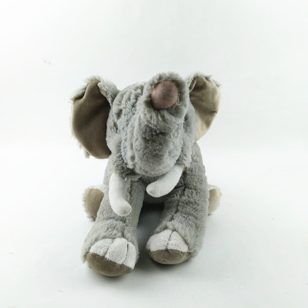 High Quality Cute Stuffed Animal Doll Plush Grey Elephant Flush Soft Toys with Big Ears and Long Nose