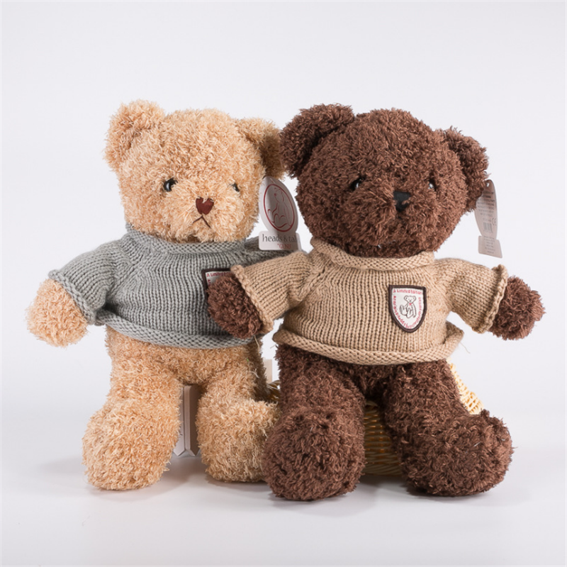 Wholesale Customized Cute Kawaii Stuffed Animals Bear Toy Plush Doll Toys Teddy Bear with Knit Sweater