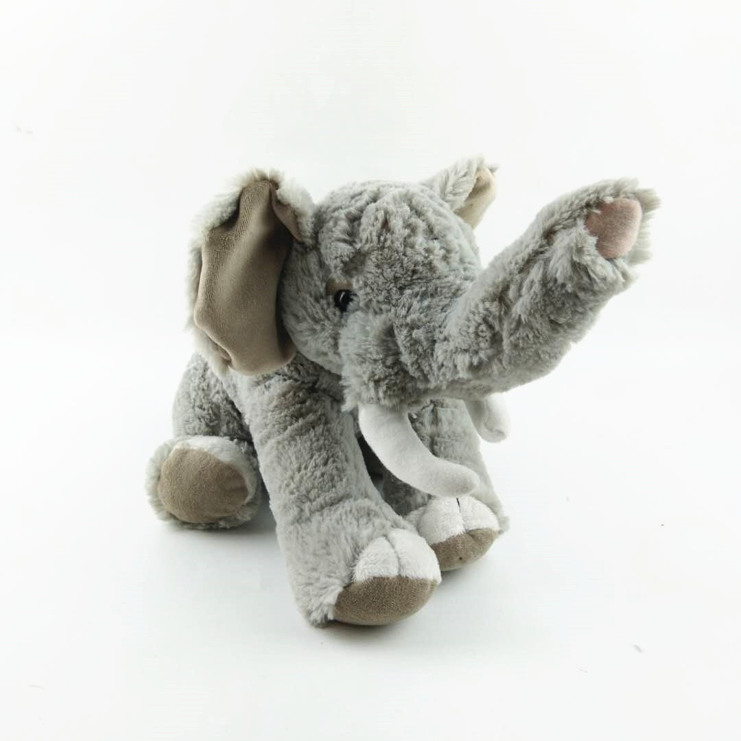 High Quality Cute Stuffed Animal Doll Plush Grey Elephant Flush Soft Toys with Big Ears and Long Nose