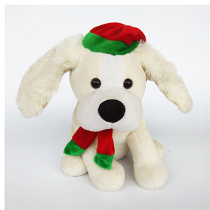 Wholesale Soft Stuffed Animal Christmas Walking Dog Plush Toy with Ear Shaking for Children Play