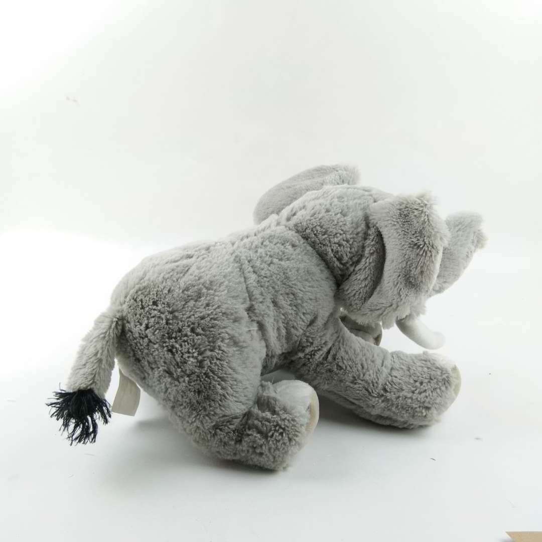 High Quality Cute Stuffed Animal Doll Plush Grey Elephant Flush Soft Toys with Big Ears and Long Nose