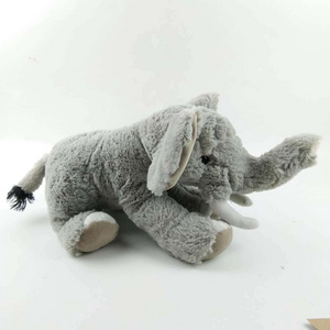 High Quality Cute Stuffed Animal Doll Plush Grey Elephant Flush Soft Toys with Big Ears and Long Nose