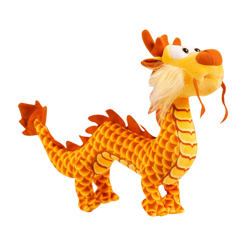 2024 Chinese New Year Festival Souvenir Gift 40cm Soft Stuffed Animal Cute Chinese Dragon Plush Toys