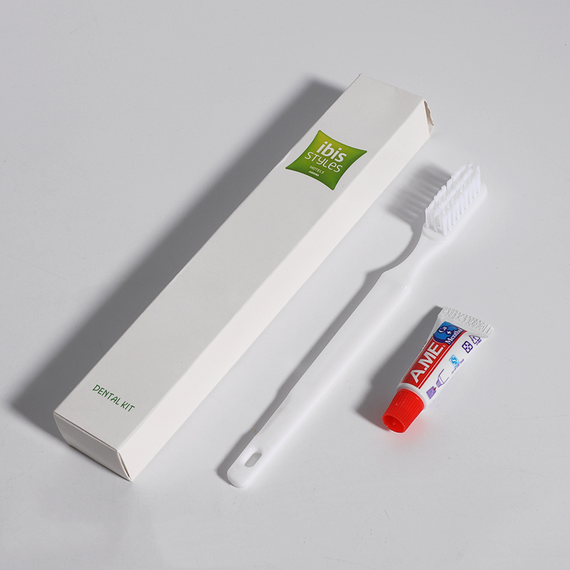 Cardboard Box Pack Hotel Dental Kit Toothbrush Hotel Amenities Dental Kit Bag Supplier For Hotel Cheap