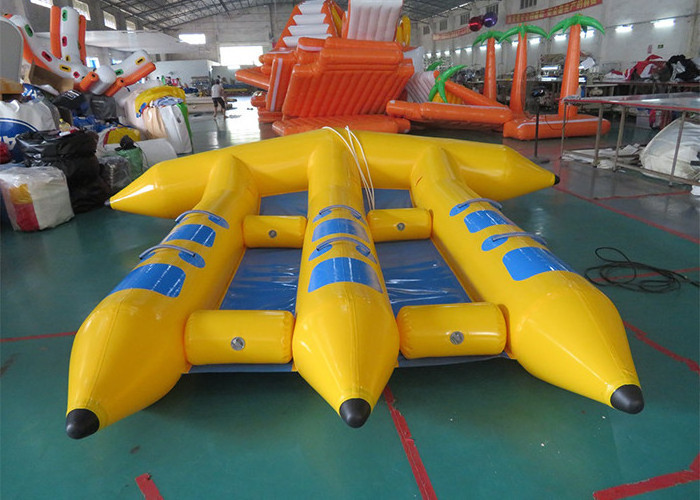 Multi-color inflatable flying fish boat banana floating for sale