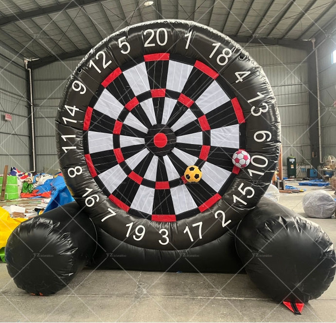 Factory price dia 3m or dia 4m inflatable shoot game human soccer foosball Inflatable football hits sports games