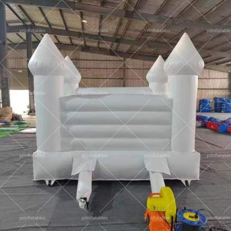 Customized  10*10ft small white bounce house inflatable bounce house commercial with blower