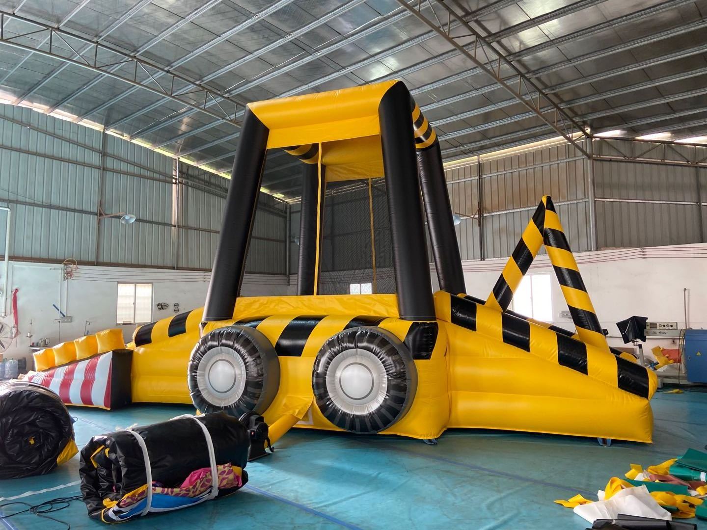 Outdoor Excavator Inflatable Party inflatable commercial excavator combo construction theme inflatable bounce house tractor