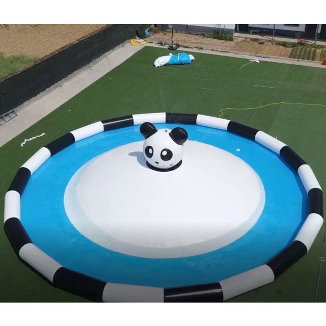 2023 Hot sell giant black and white PVC  bouncy castle inflatable swimming pool for kids and adults