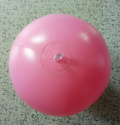 Pink inflatable beach ball for promotion