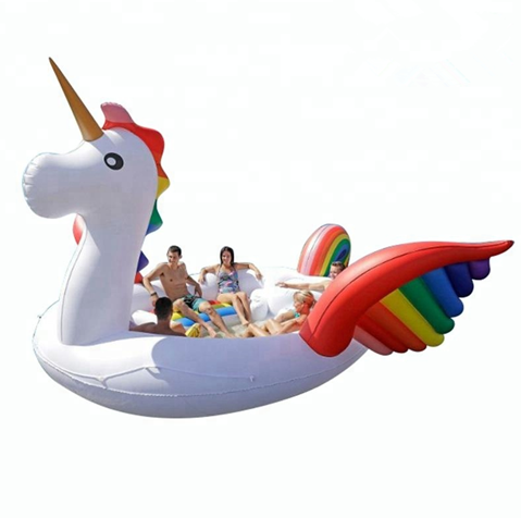 2024 Hot sell Gigantic inflatable Party Bird Island Inflatable Unicorn Pool Float