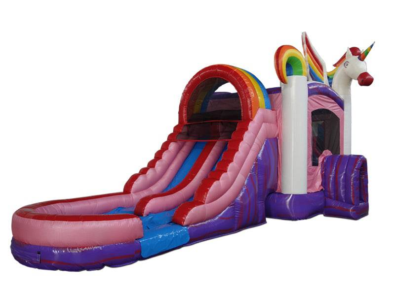 commercial combo toboganes inflables bouncer jumping castle inflatable unicorn bounce house