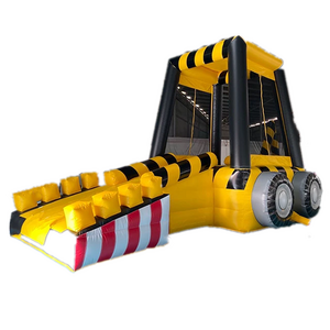 Outdoor Excavator Inflatable Party inflatable commercial excavator combo construction theme inflatable bounce house tractor