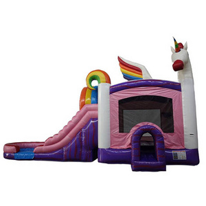 commercial combo toboganes inflables bouncer jumping castle inflatable unicorn bounce house