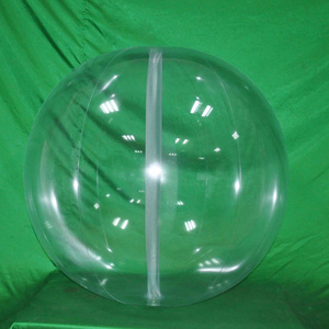 48'' 6 PANEL transparent CLEAR GLOW STICK OR SPRINKLER BEACH BALL W/ CLEAR TUBE