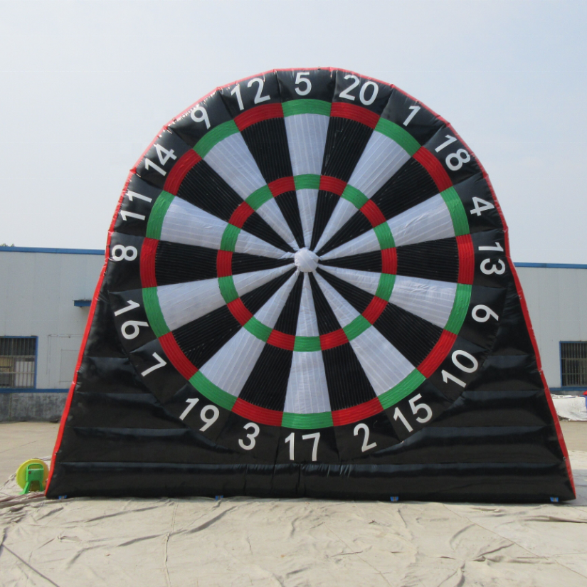 2022 customized inflatable Soccer dart board inflatable football kick dartboard target game for sale