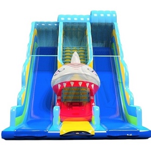 Commercial used adult and kids inflatable shark water slide