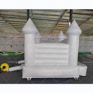 Customized  10*10ft small white bounce house inflatable bounce house commercial with blower