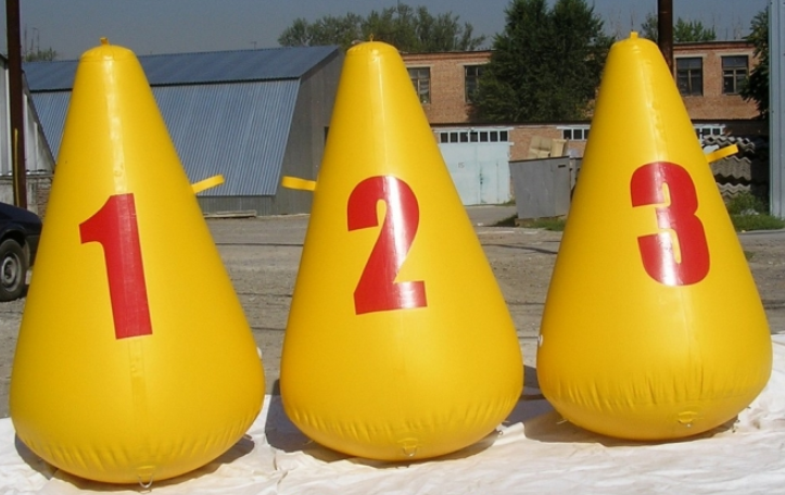 Water Inflatable marker tube pyramid buoy Float