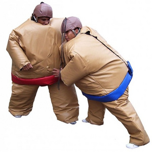 Double foam padded sumo suits, sumo wrestling costume suits with mat