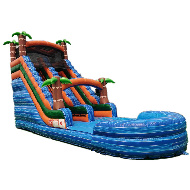 Ready to ship Hot sale commercial huge cheap kids inflatable water pool slide kids swimming pool with slide inflatable