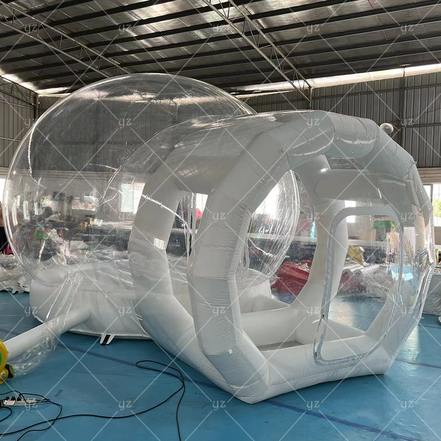 Hot Sale Inflatable clear bubble Jumping  Balloon in 1 Playhouse with Blower