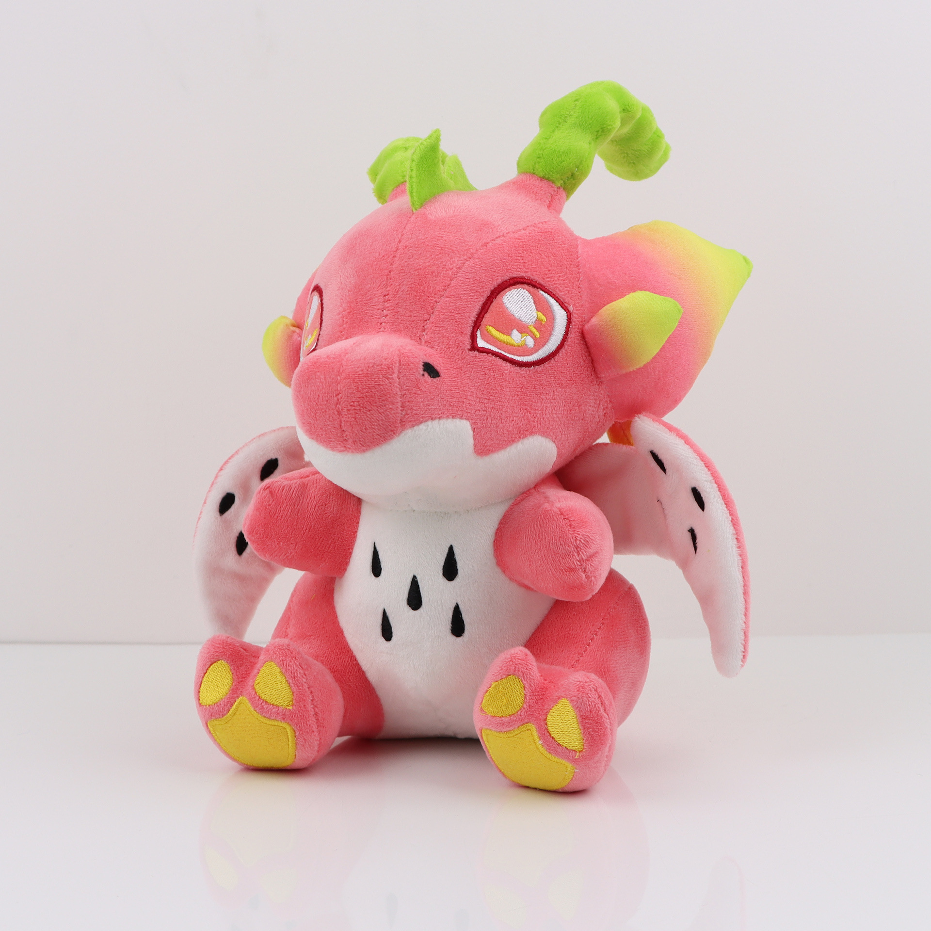 New Arrival Dragon Fruit Plush Toys Cuddly Pillow Gifts for Girls Kids Birthday Cute Dragon Plush with Adorable Wings