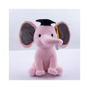 Wholesale Elephant Graduation Stuffed Plush Doll Toy Animal Gift Class Gifts Grad Baby Toys Kindergarten Graduation Gift