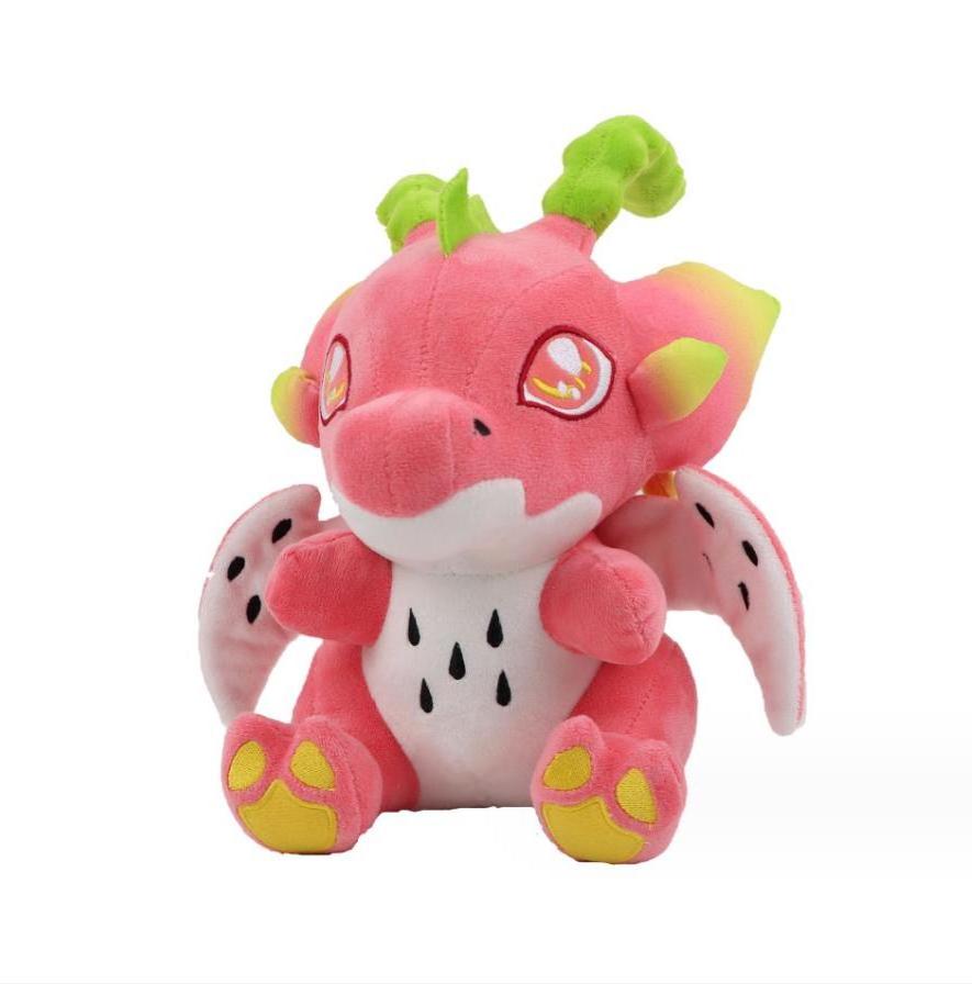 New Arrival Dragon Fruit Plush Toys Cuddly Pillow Gifts for Girls Kids Birthday Cute Dragon Plush with Adorable Wings