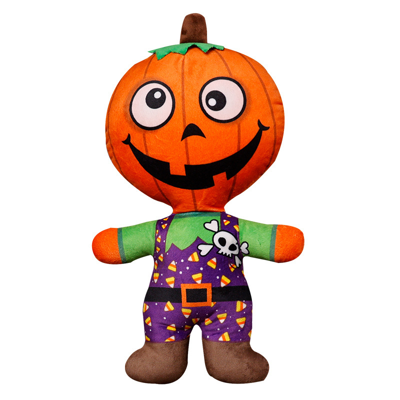 Wholesale Spooktacular Halloween Plush Toys Creative Pumpkin Skeleton for Halloween Gift