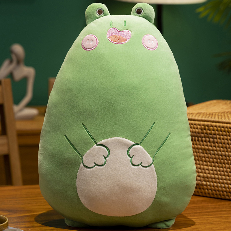 Kawaii Squishy Pig Bear Stuffed Animal Cushion Home Decor Plush Giant Frog Sleeping Pillow