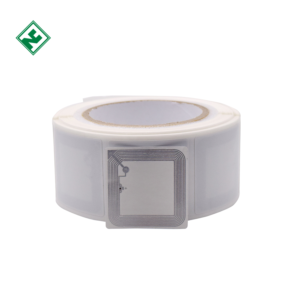 50*50mm ISO15693 Protocol 13.56MHz High Frequency Library RFID Label Coated Paper NFC Tag Sticker