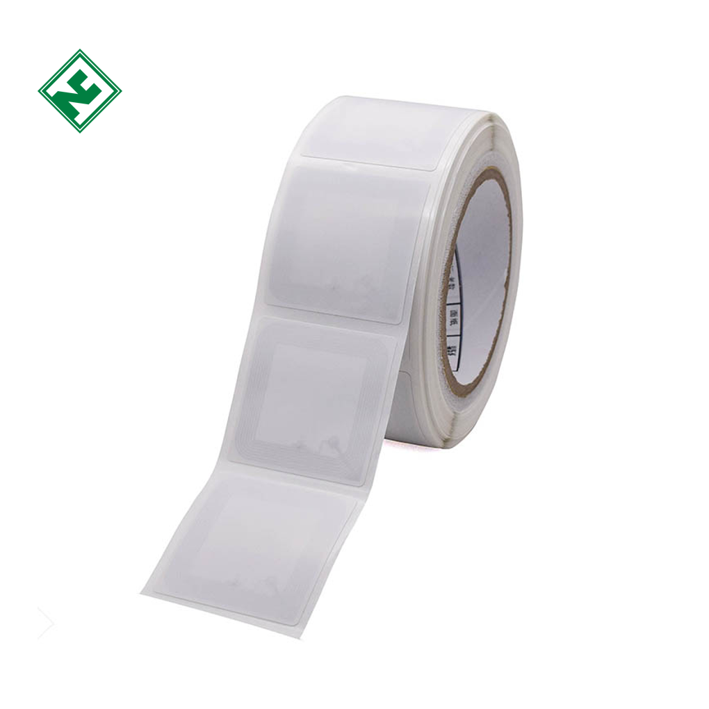 50*50mm ISO15693 Protocol 13.56MHz High Frequency Library RFID Label Coated Paper NFC Tag Sticker