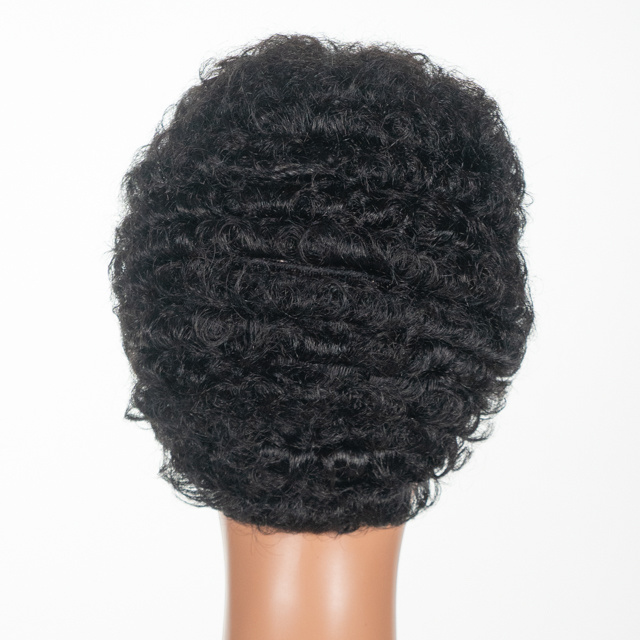 Wholesale  Afro Wig Mongolian Hair Wigs for Black Woman  Machine Made Bob Wig Virgin Cuticle Aligned Hair