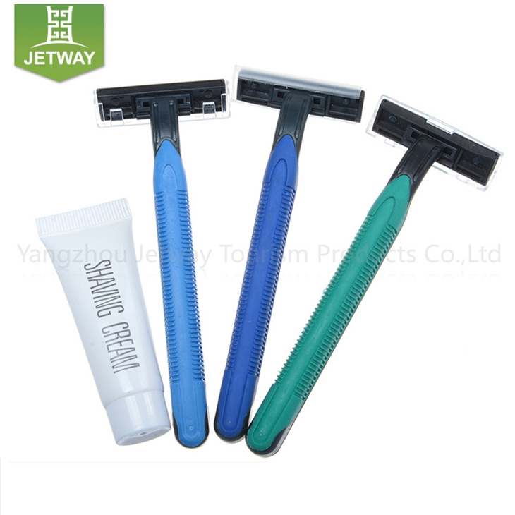 Cheap travel hotel medical disposable shaving razor set