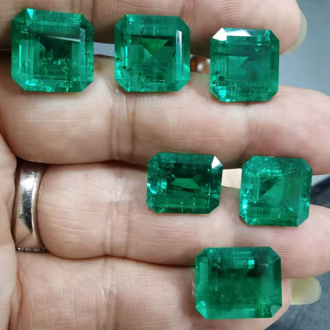 YZ Jewelry HQ Lab Created Colombia Emerald Synthetic Hydrothermal Emerald Loose Stone