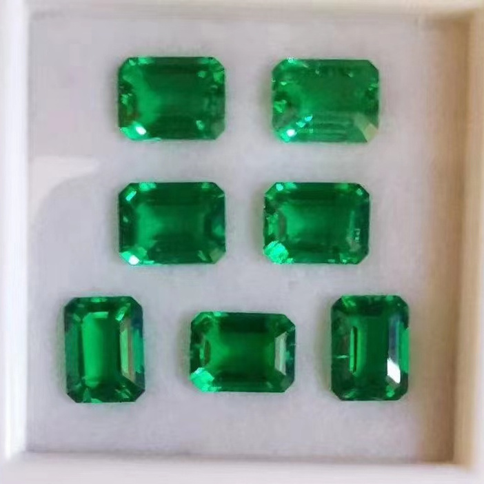 YZ Jewelry HQ Lab Created Colombia Emerald Synthetic Hydrothermal Emerald Loose Stone