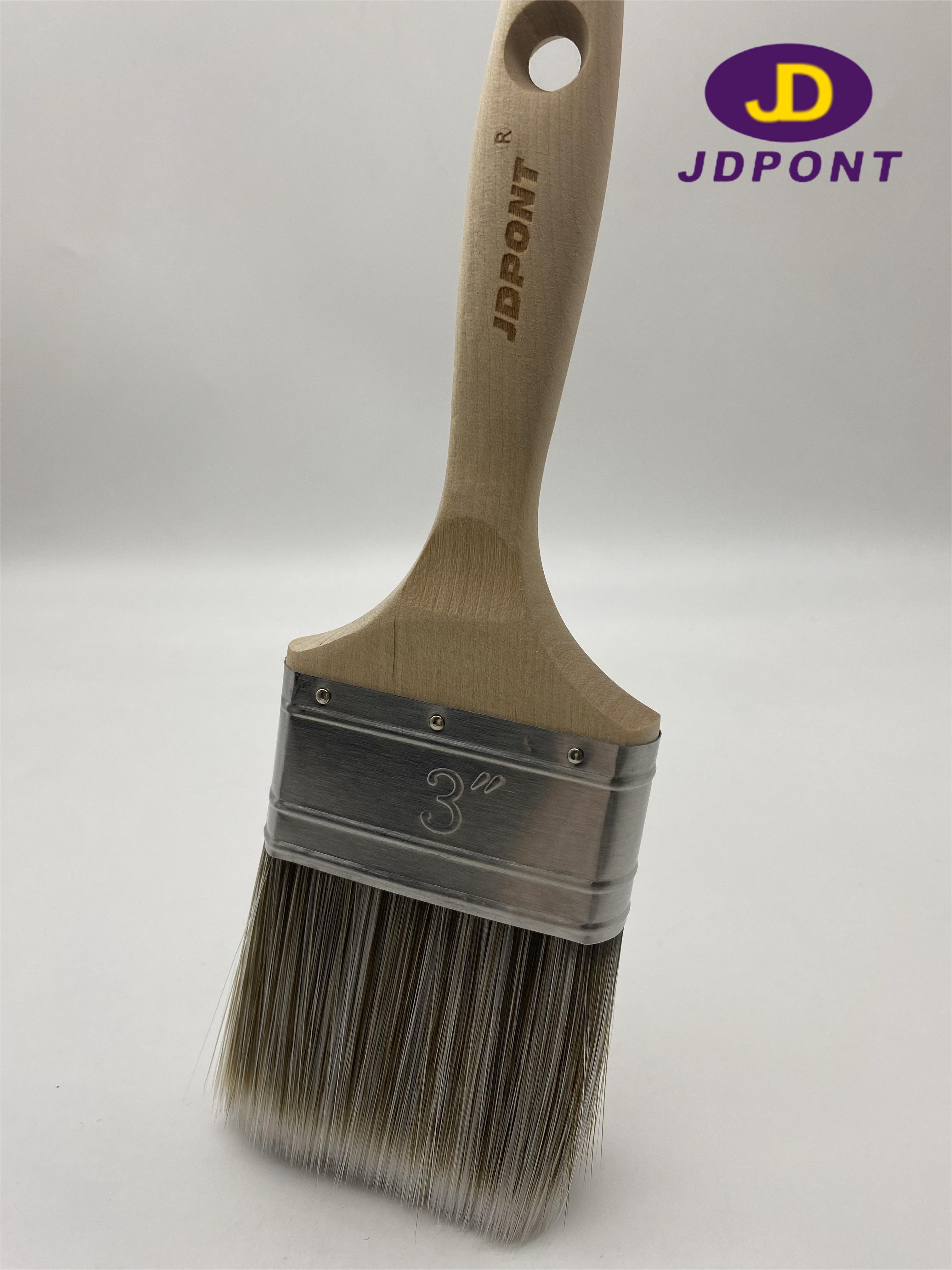 Hot sale Wood handle painting brush boiled synthetic filament cleaning appliances construction tools PHG-PF/JDCP/3