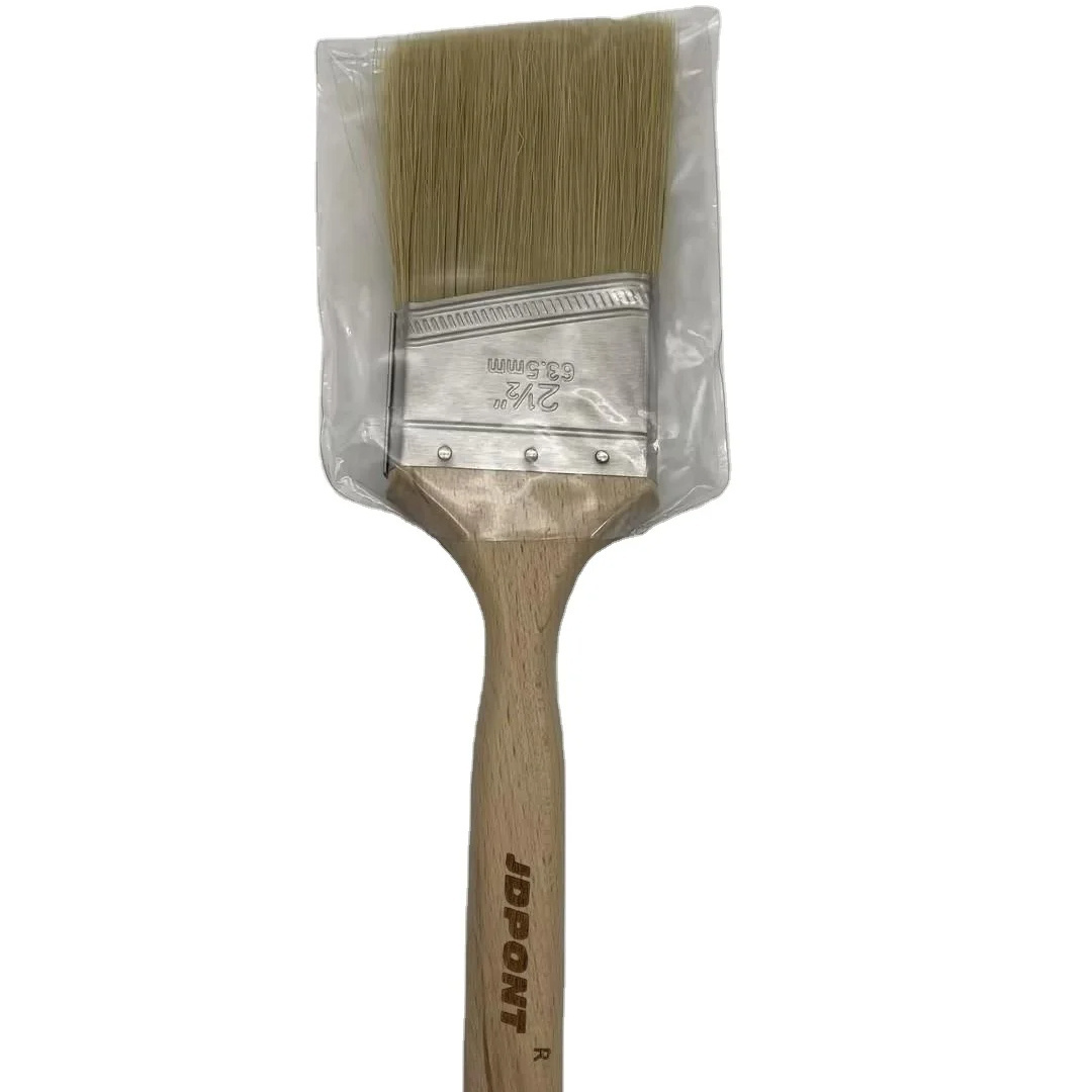 Professional  factory custom Wood handle painting brush boiled synthetic filament  painting tools  with different sizes