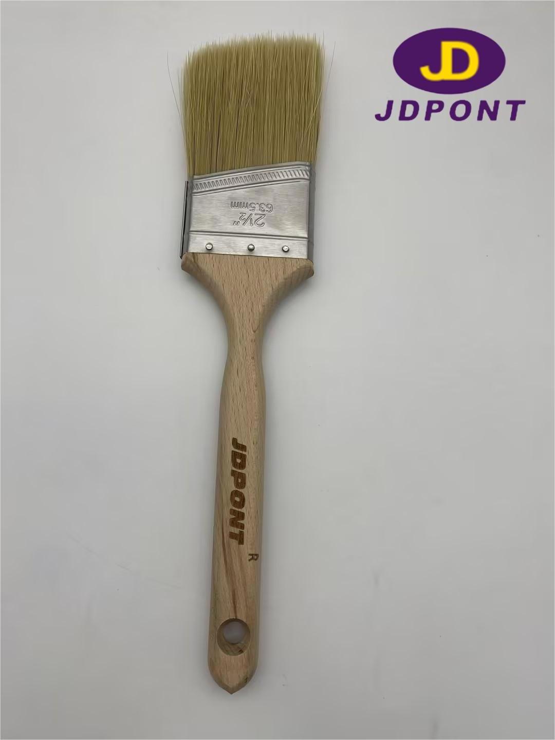 Professional  factory custom Wood handle painting brush boiled synthetic filament  painting tools  with different sizes