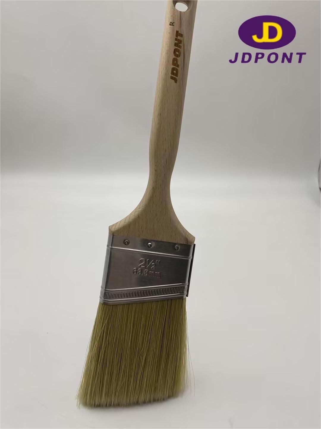 Professional  factory custom Wood handle painting brush boiled synthetic filament  painting tools  with different sizes