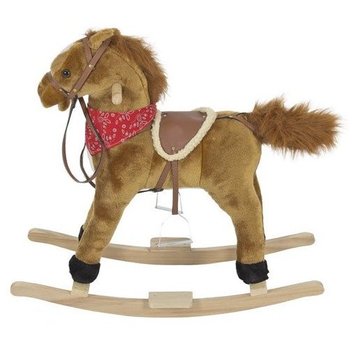 customized hot sale kid plush riding horse toy mechanical horse toys rocking horse(CE/EN71)