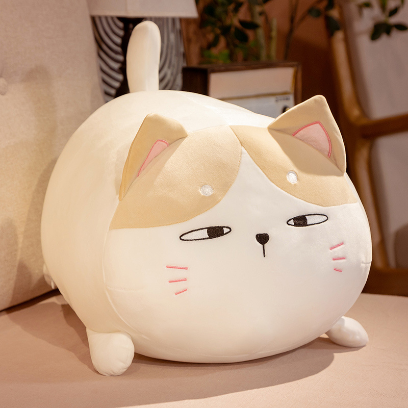 New Arrival Custom Cute Kitten Plush Pillow Soft Anime Cat Dolls Stuffed Animal Toys Plush Cat