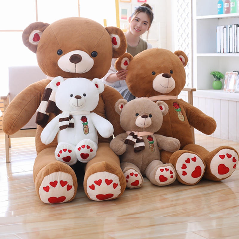 38cm lovely promotional customized soft stuffed plush couple teddy bear toy with wedding dress(knitted sweater)