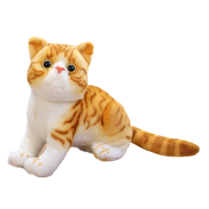 New Sunrise Wholesale soft stuffed Realistic Cat Plush doll Soft Fabric Custom pussy Stuffed simulation Plush kitty animal